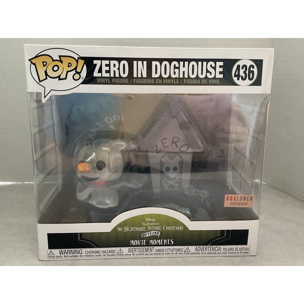 Funko Pop Movie Moments figure (#436) Zero in Doghouse Nightmare Befor Xmas